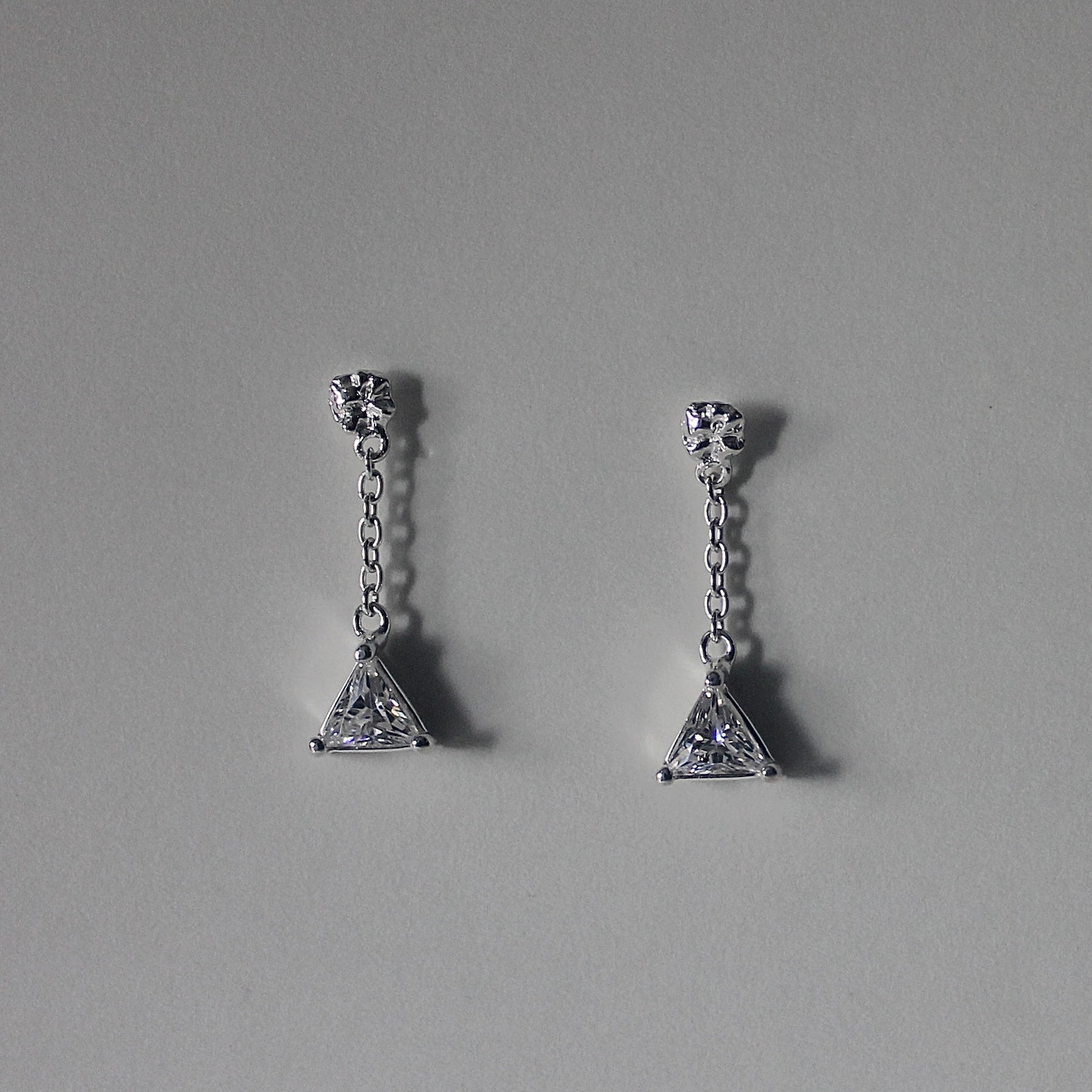 Prism Drop Earring Silver