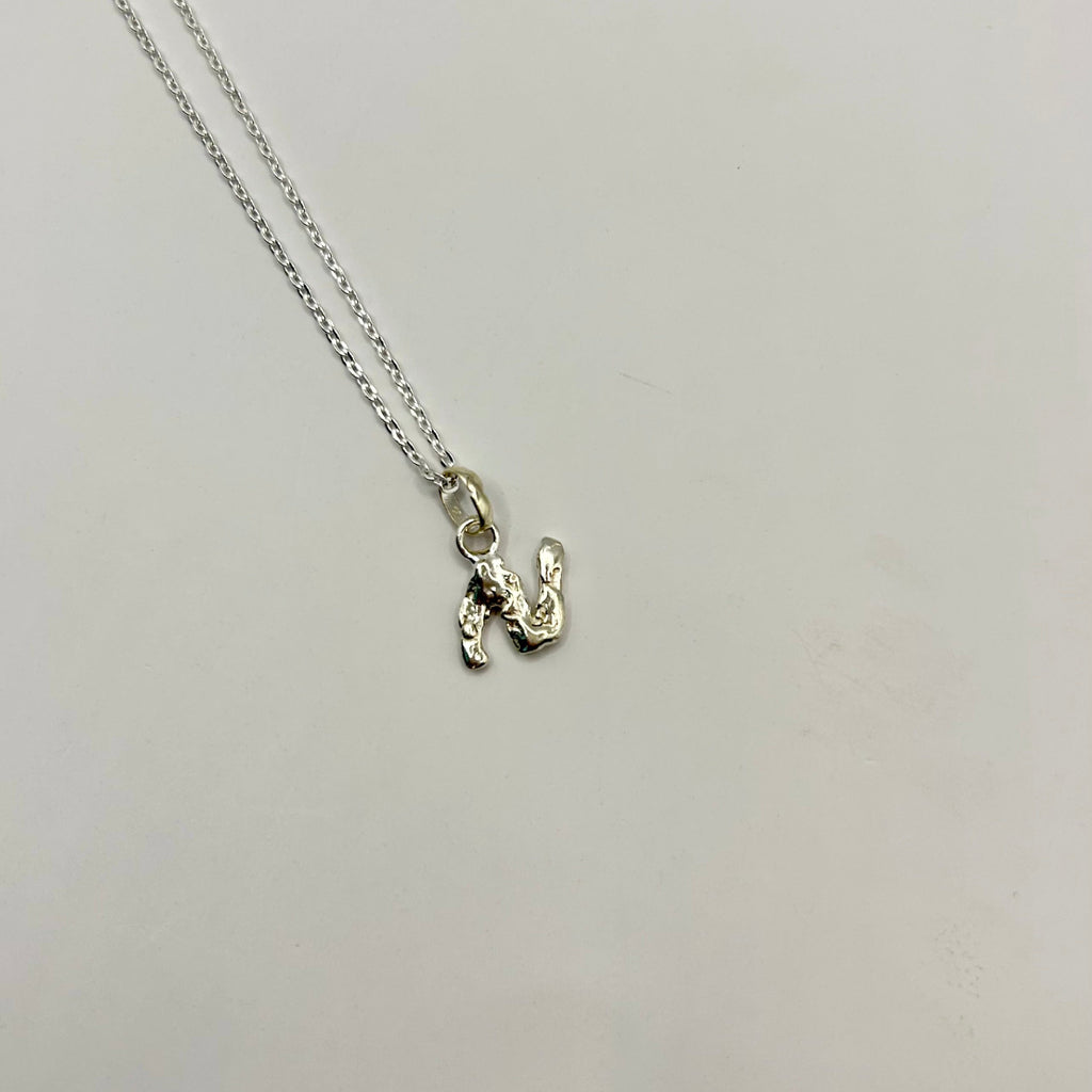 Letter Pendant Silver