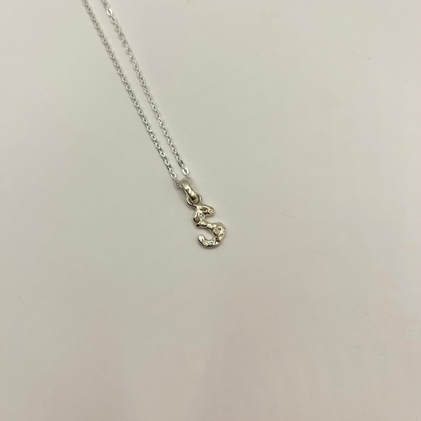 Letter Pendant Silver