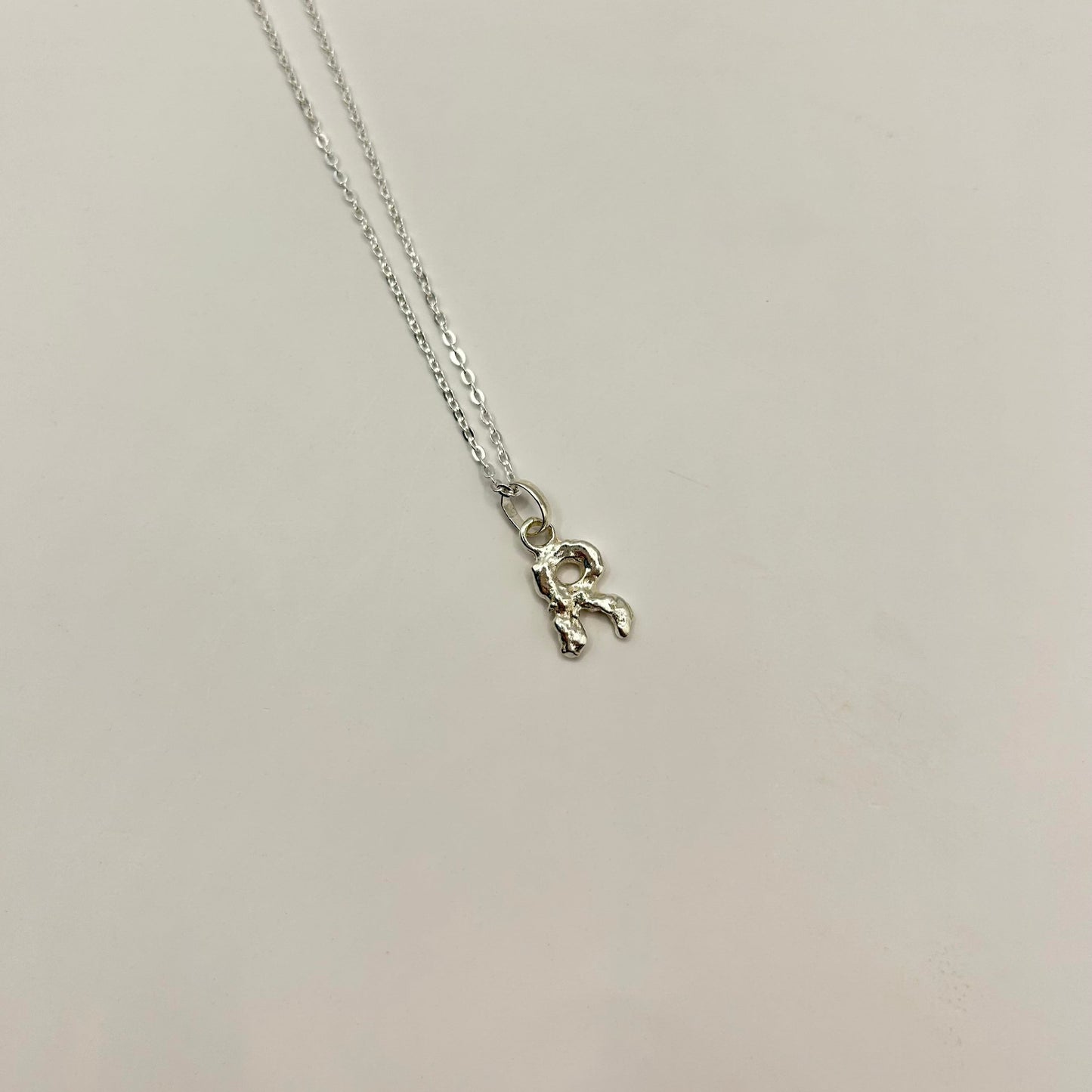 Letter Pendant Silver