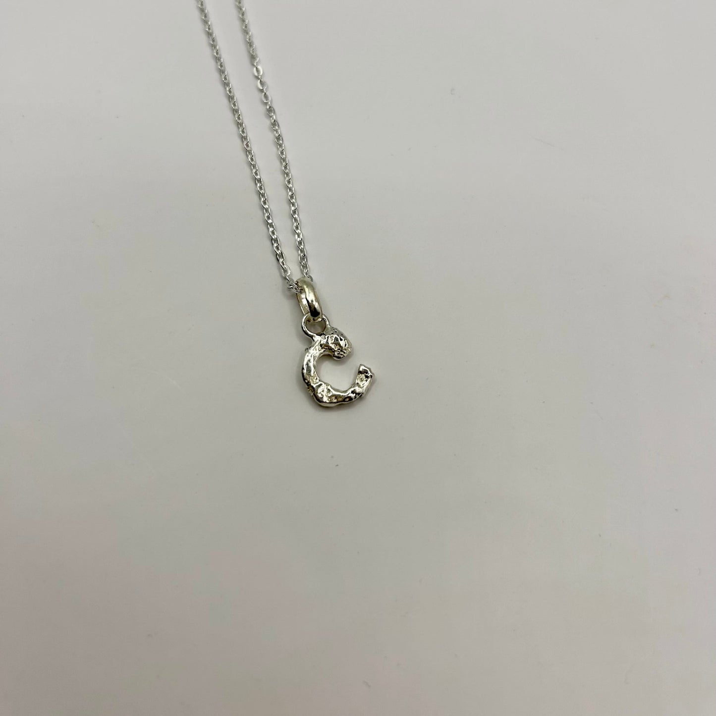 Letter Pendant Silver