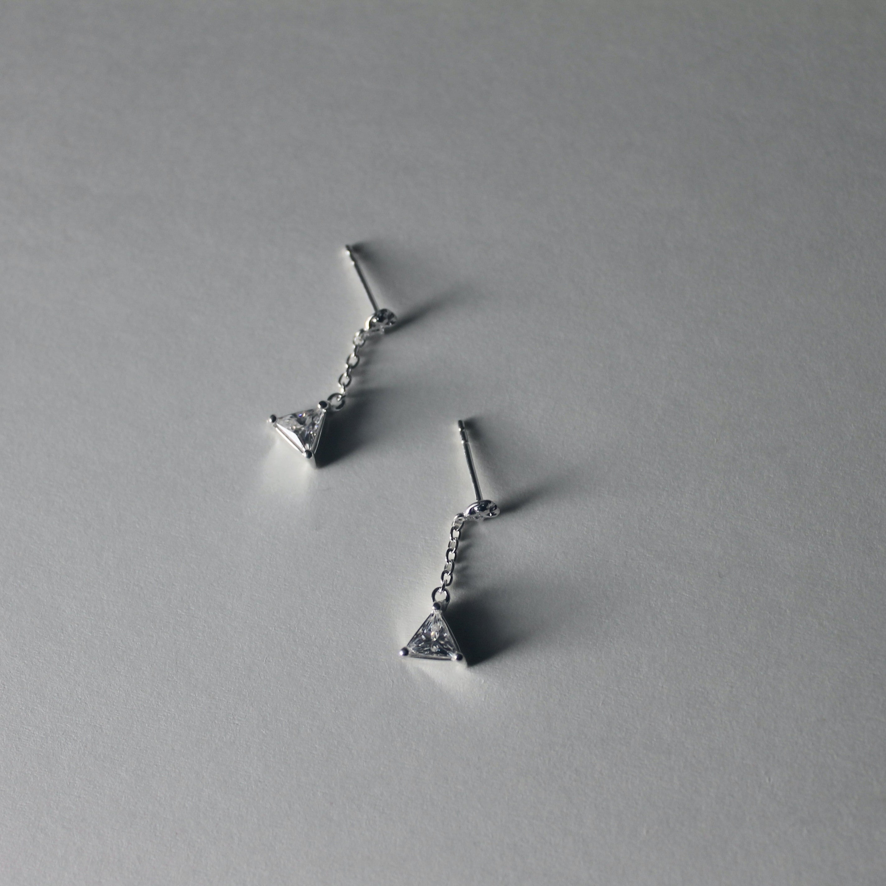 Prism Drop Earring Silver