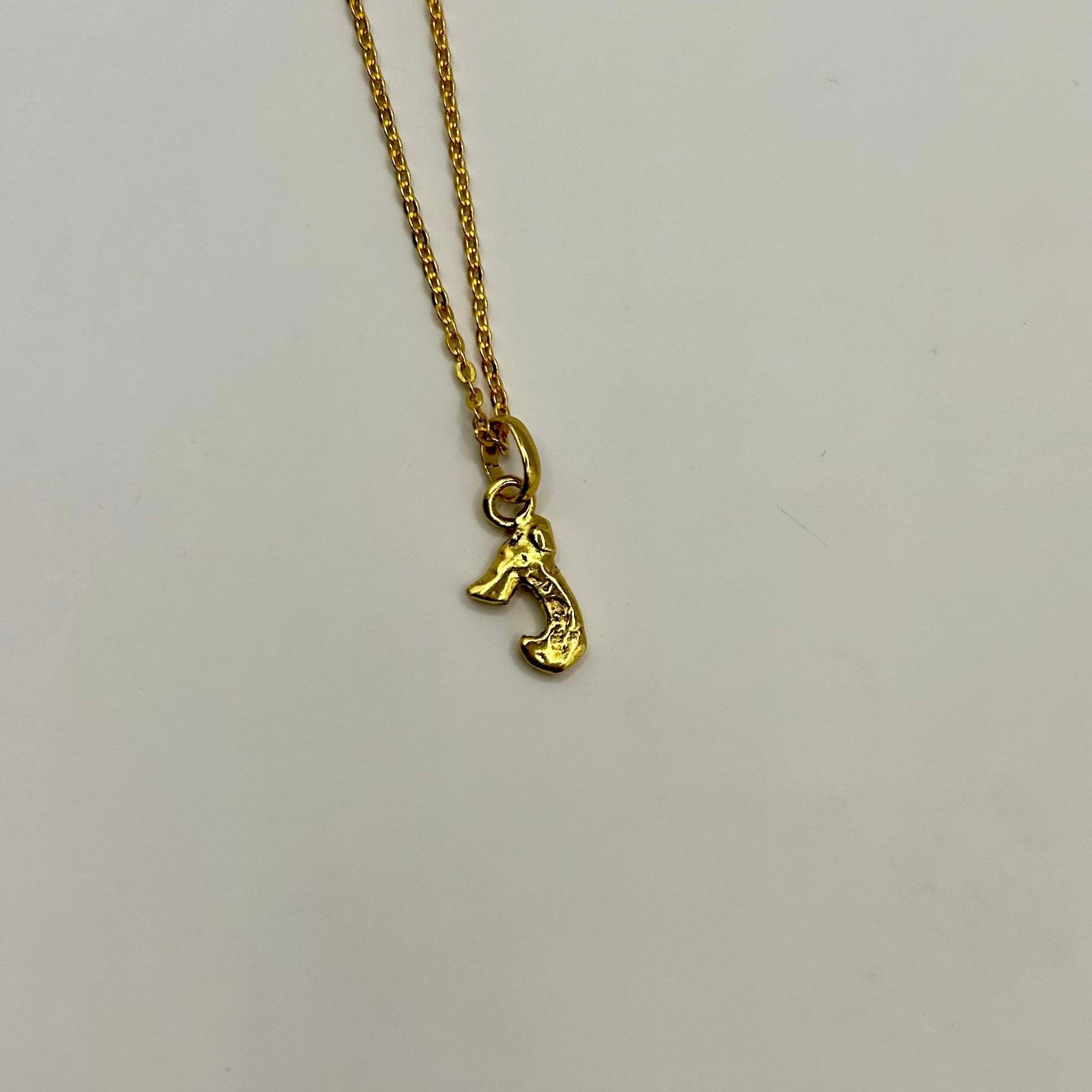 Letter Pendant Gold