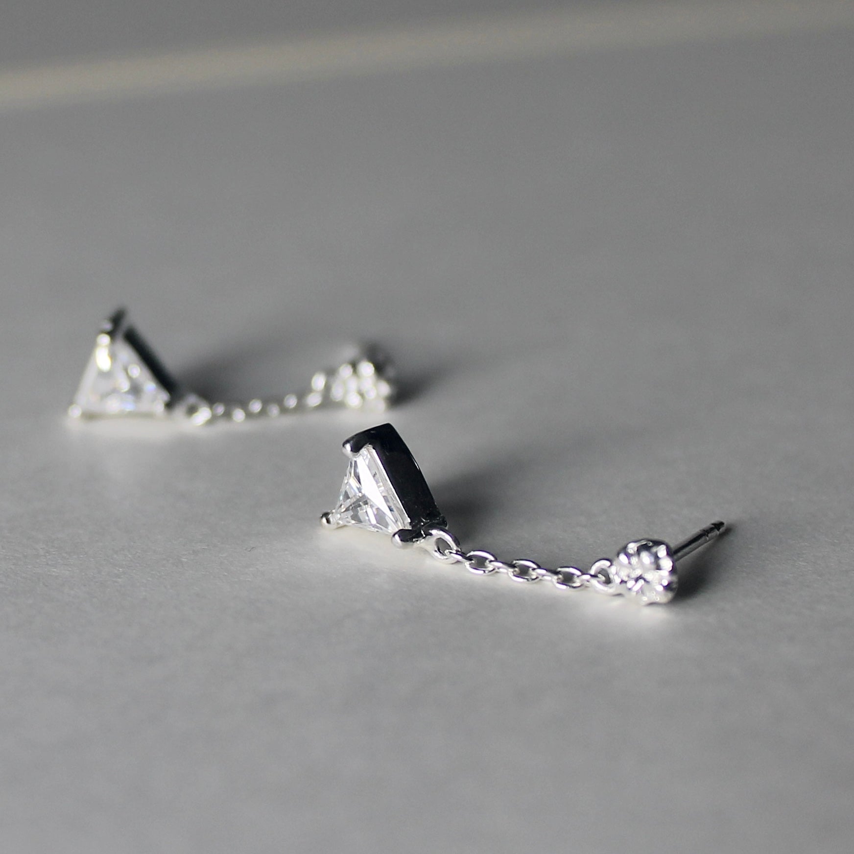 Prism Drop Earring Silver