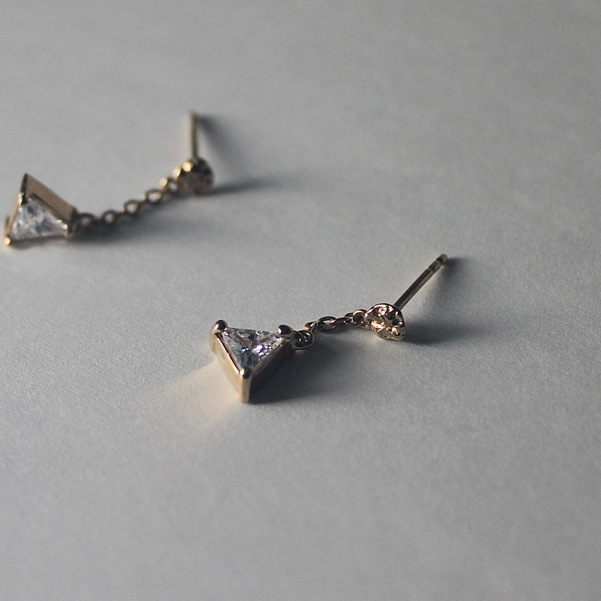 Prism Drop Earring Gold