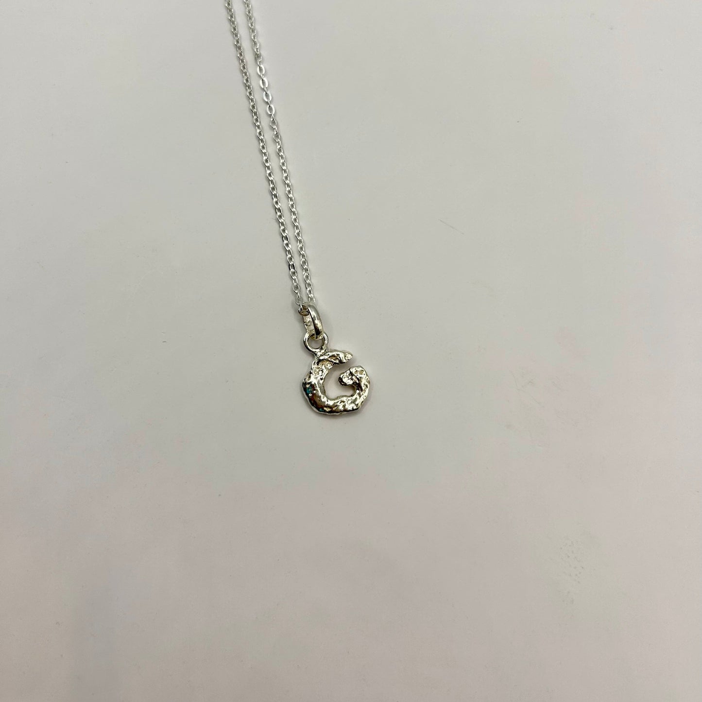 Letter Pendant Silver