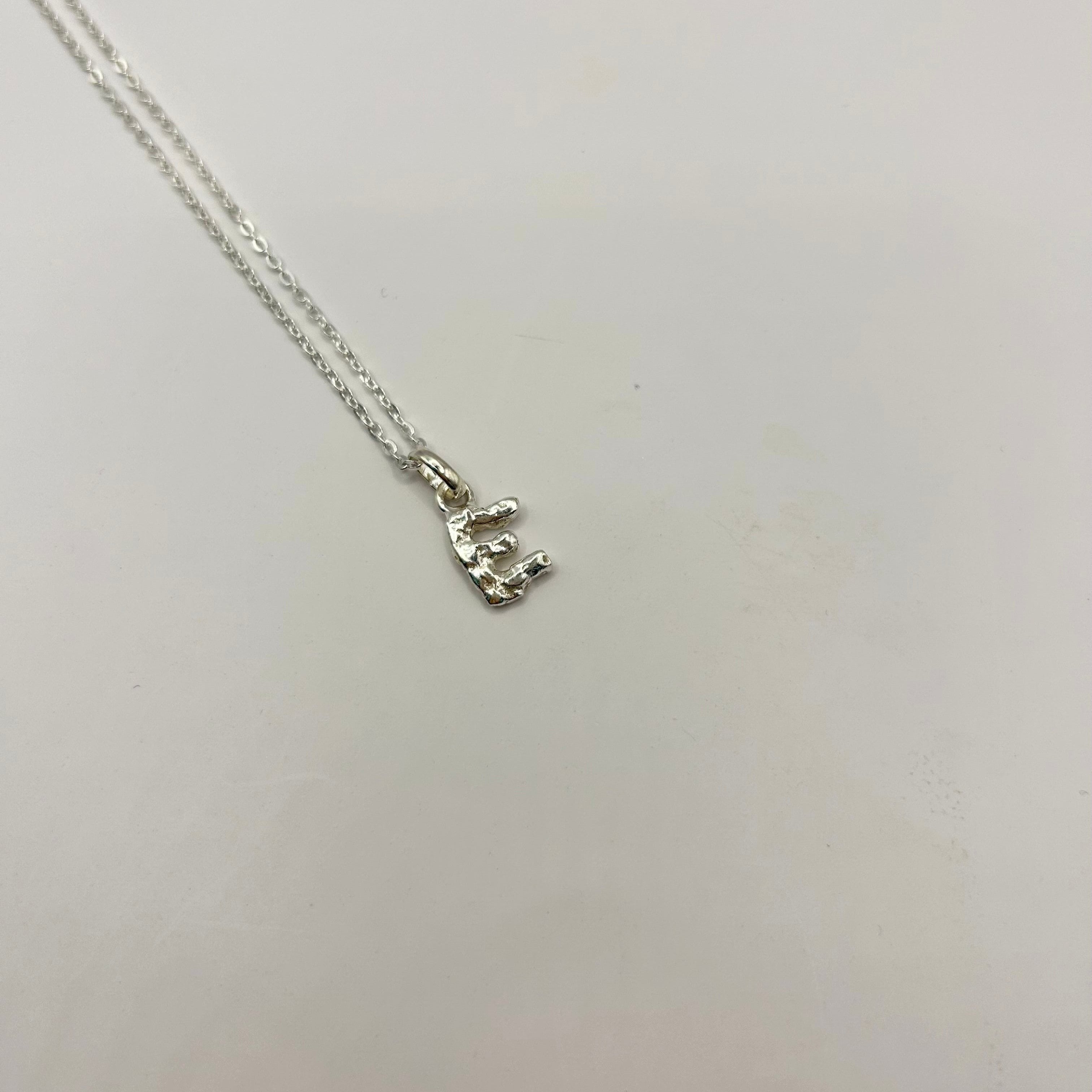 Letter Pendant Silver