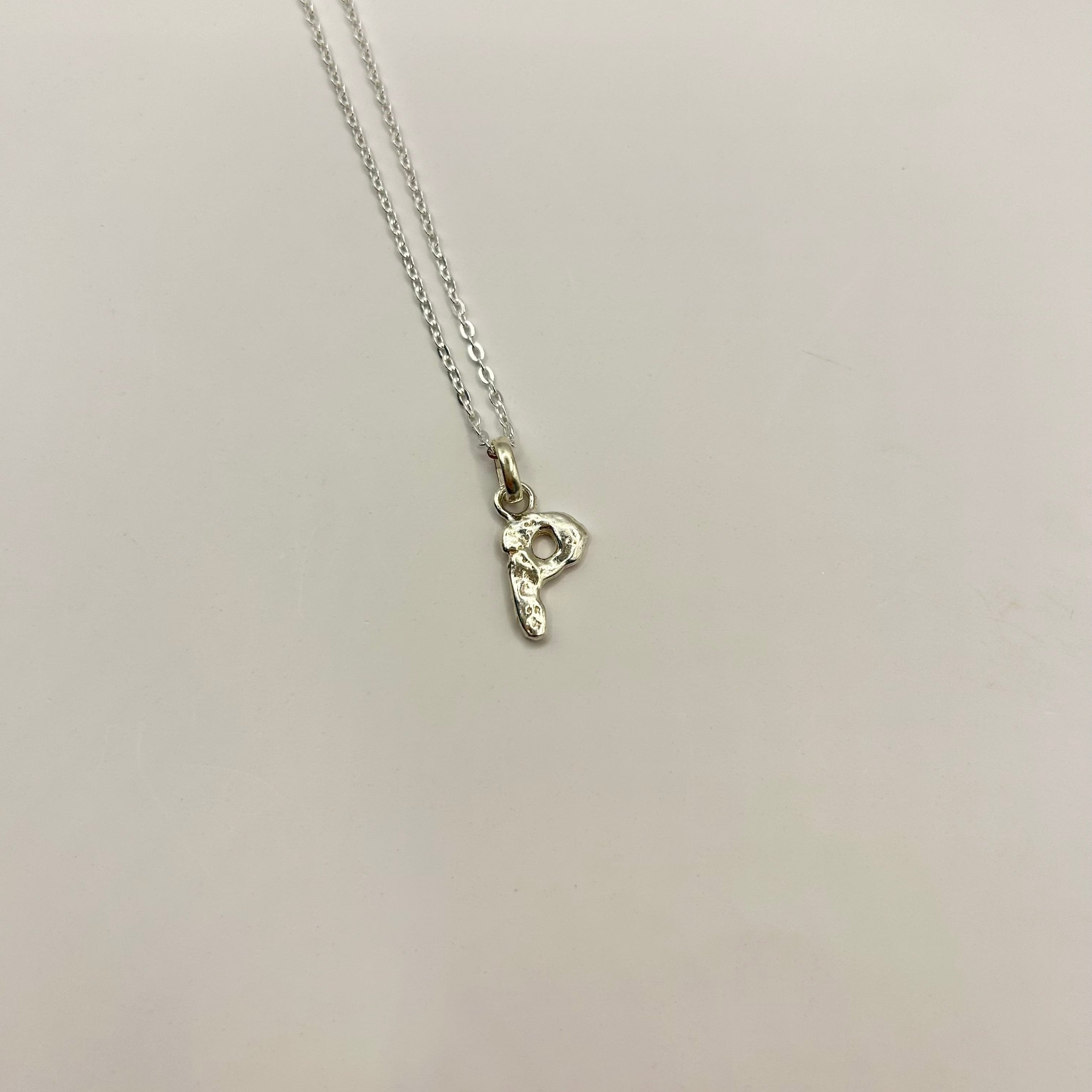 Letter Pendant Silver