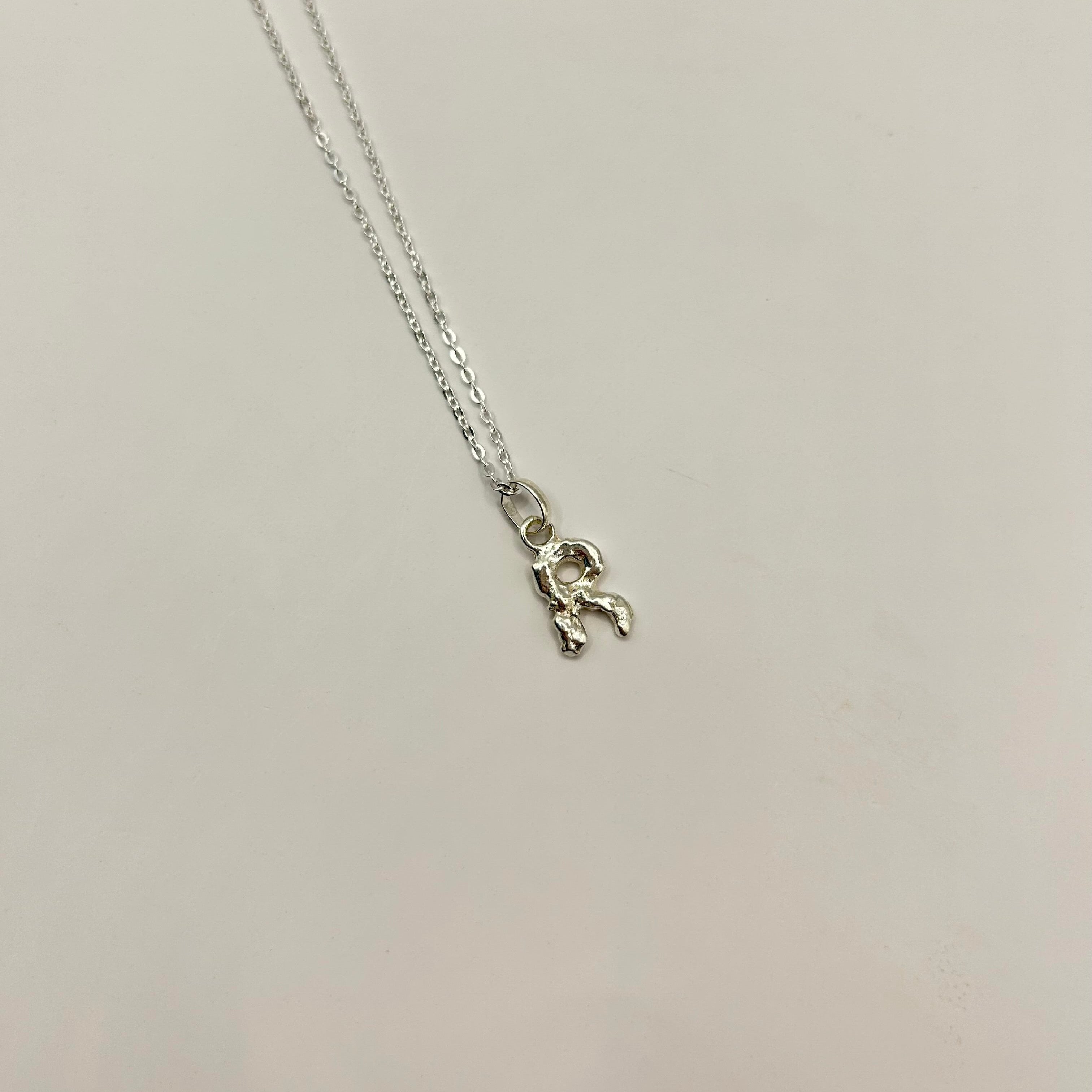 Letter Pendant Silver