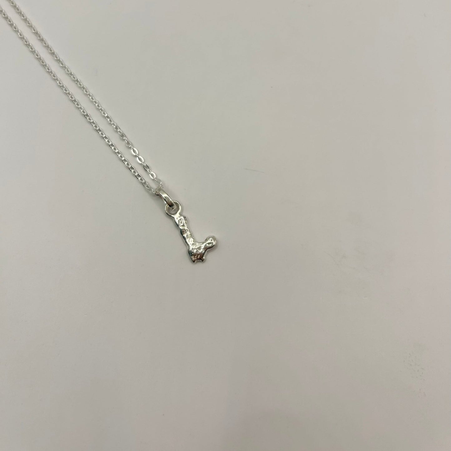 Letter Pendant Silver