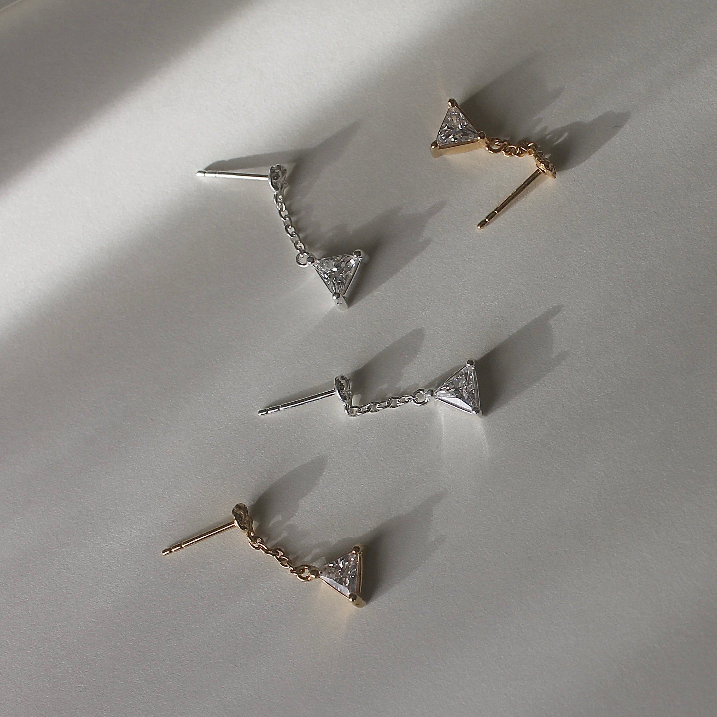 Prism Drop Earring Gold