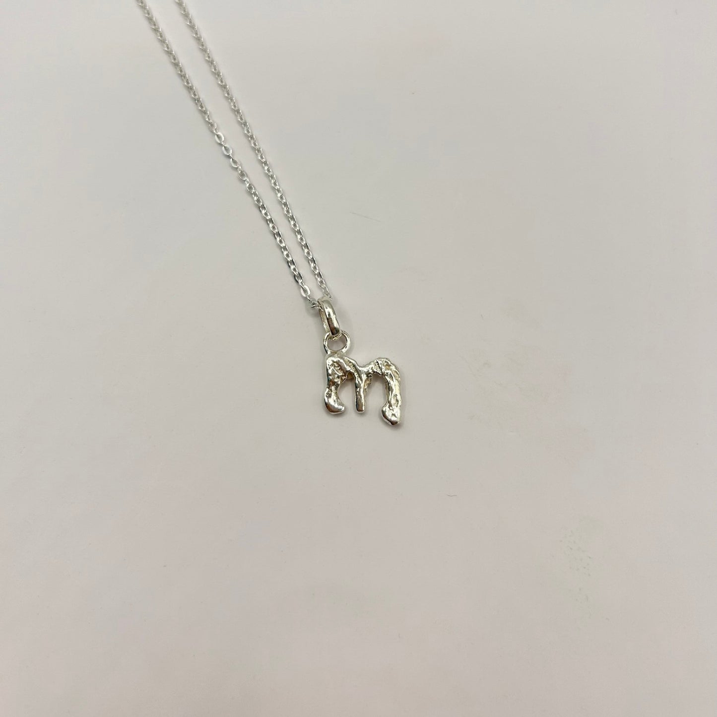 Letter Pendant Silver