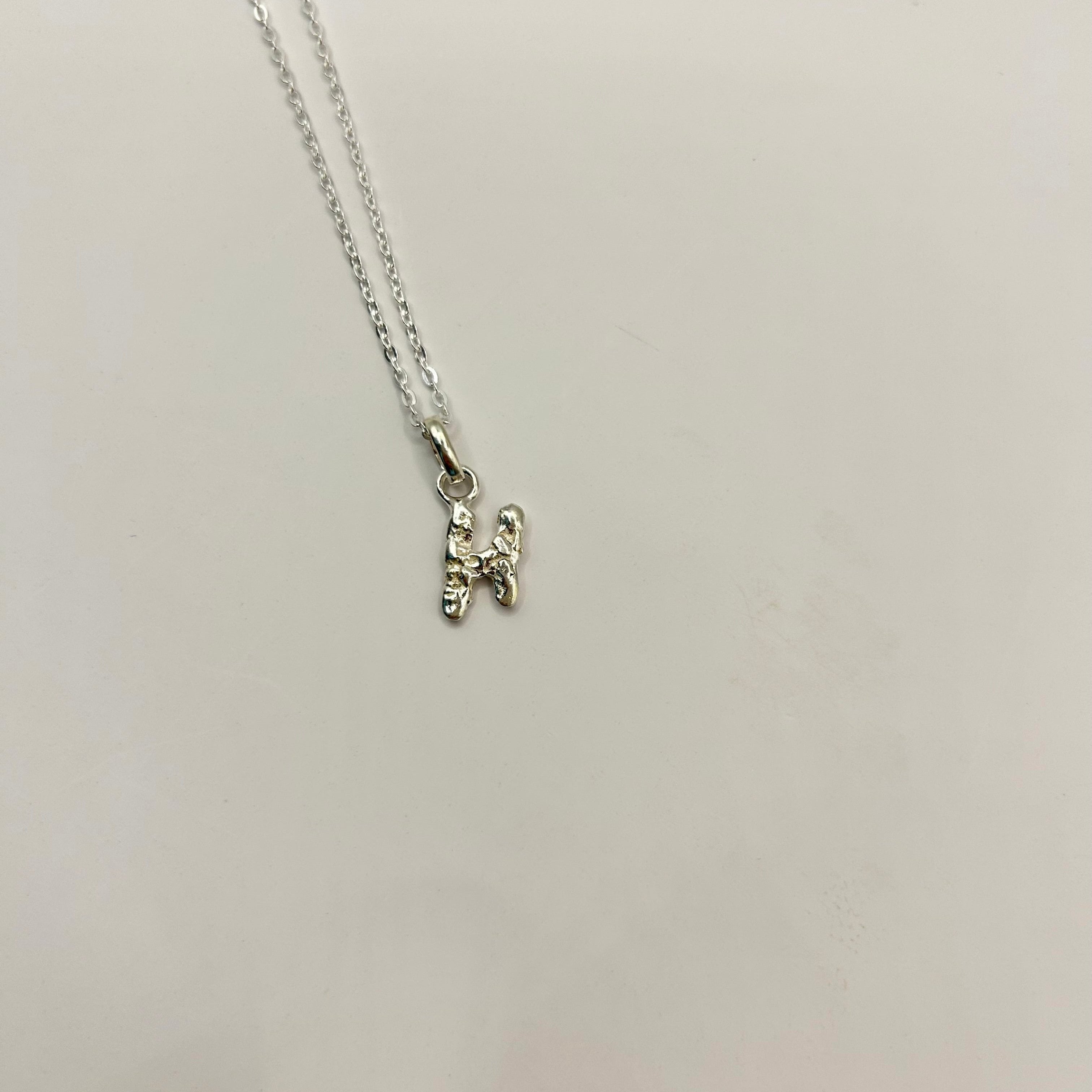 Letter Pendant Silver
