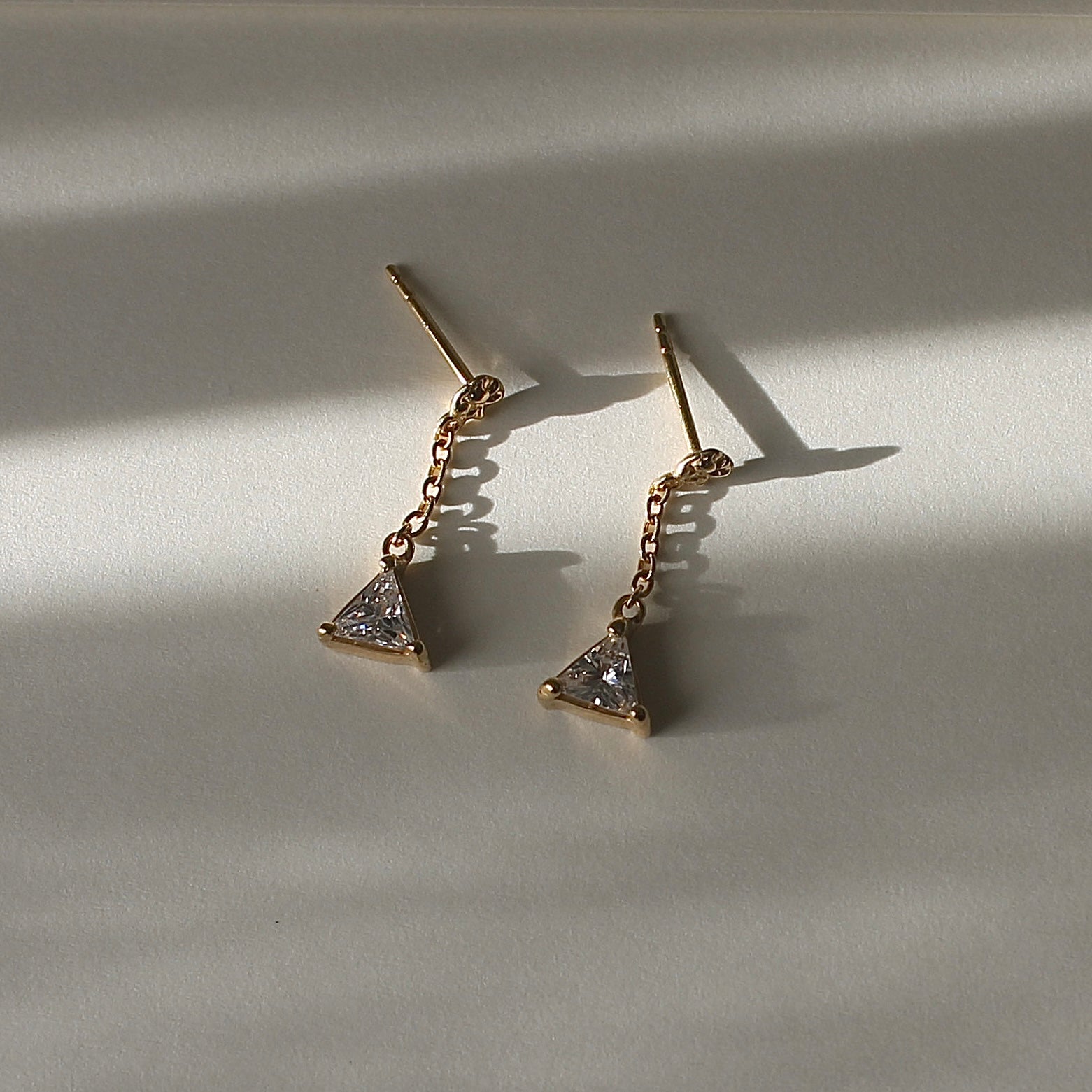 Prism Drop Earring Gold