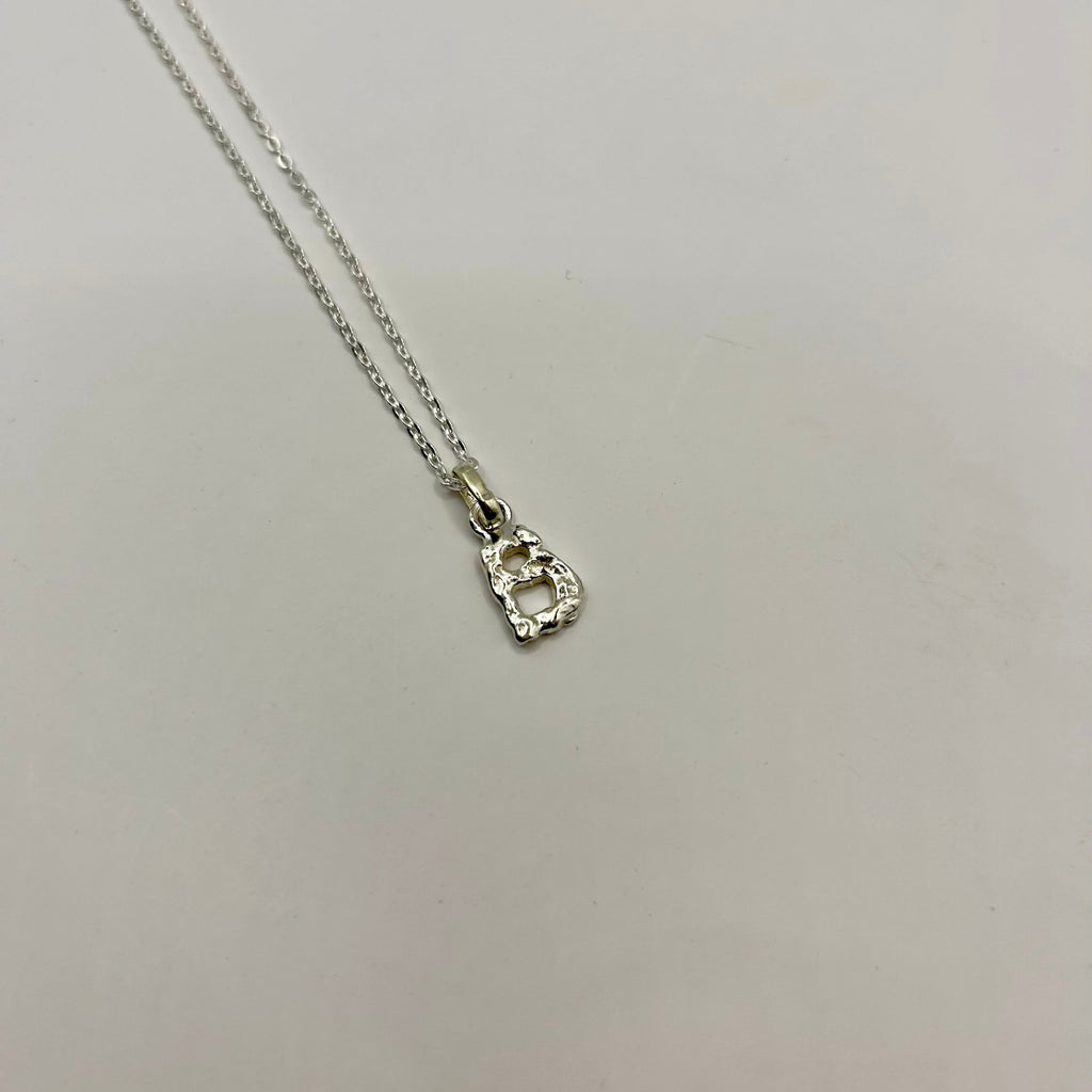 Letter Pendant Silver