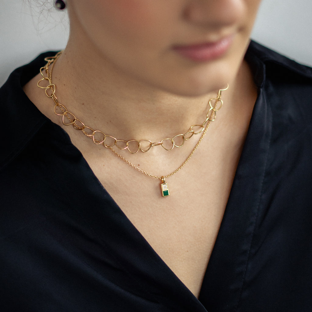 Triangle Link Chain Gold