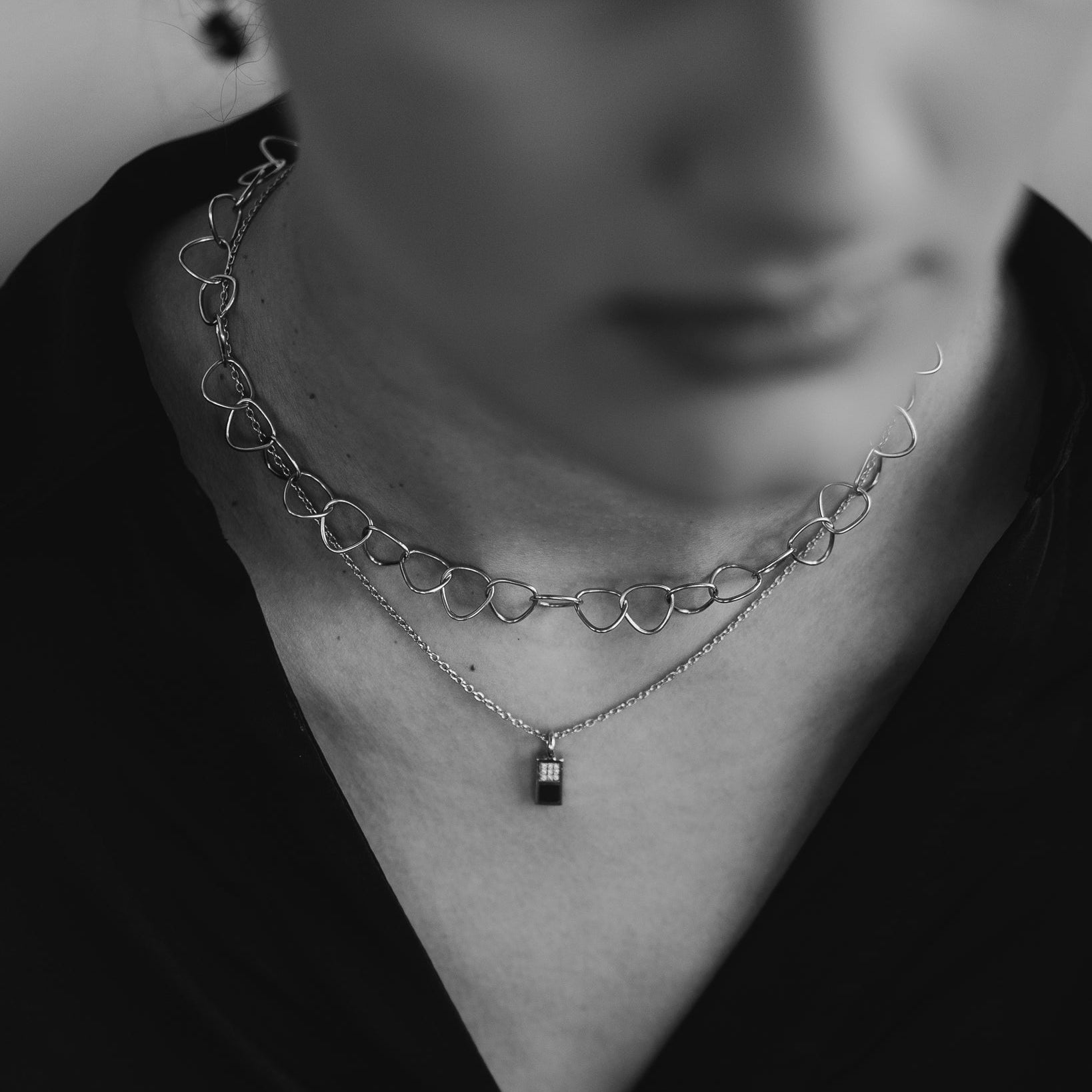 Triangle Link Chain Silver