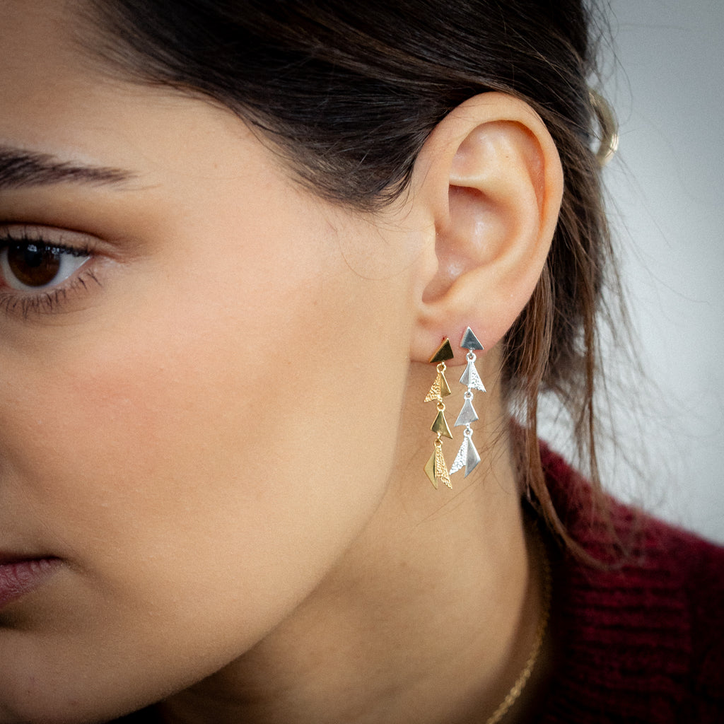 Shard Drop Earring Silver