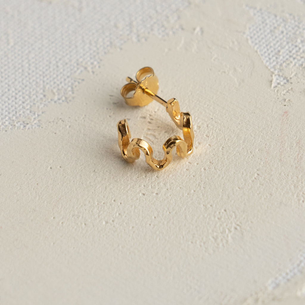 Twirl Hoops Gold