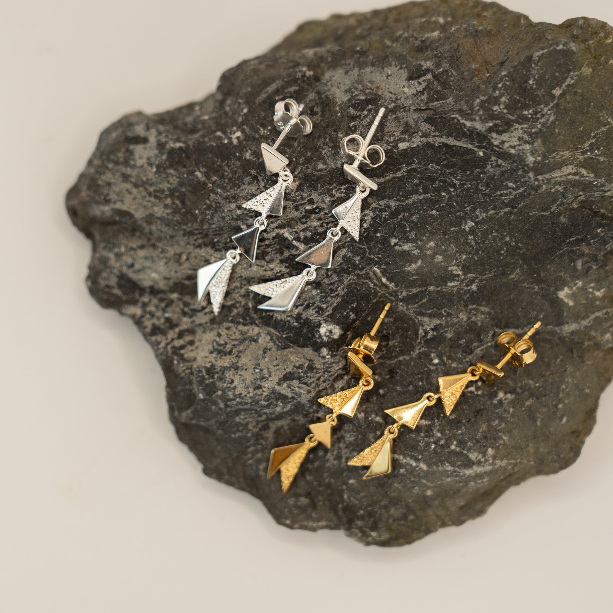 Shard Drop Earring Silver