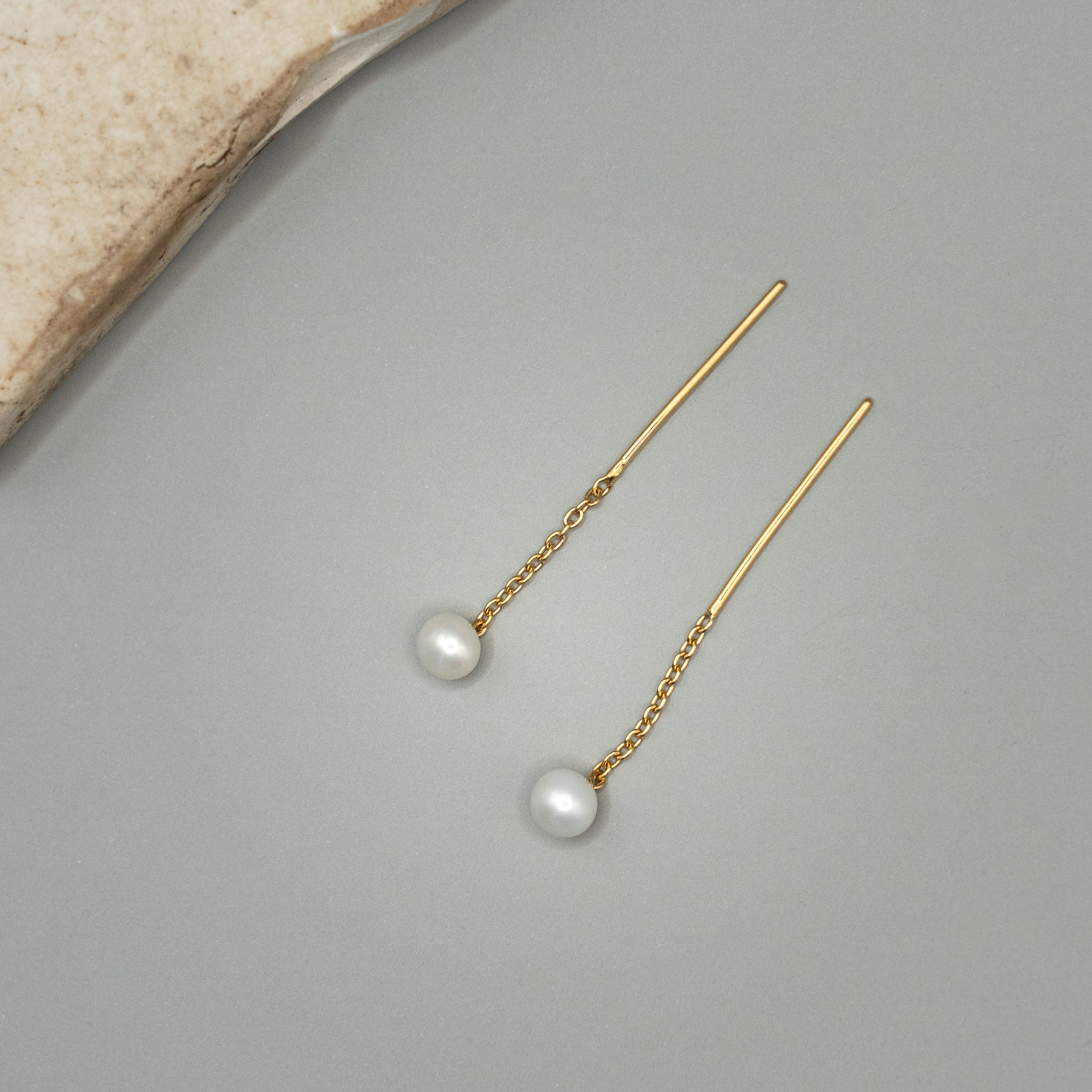 Pearl Drop Earring Gold