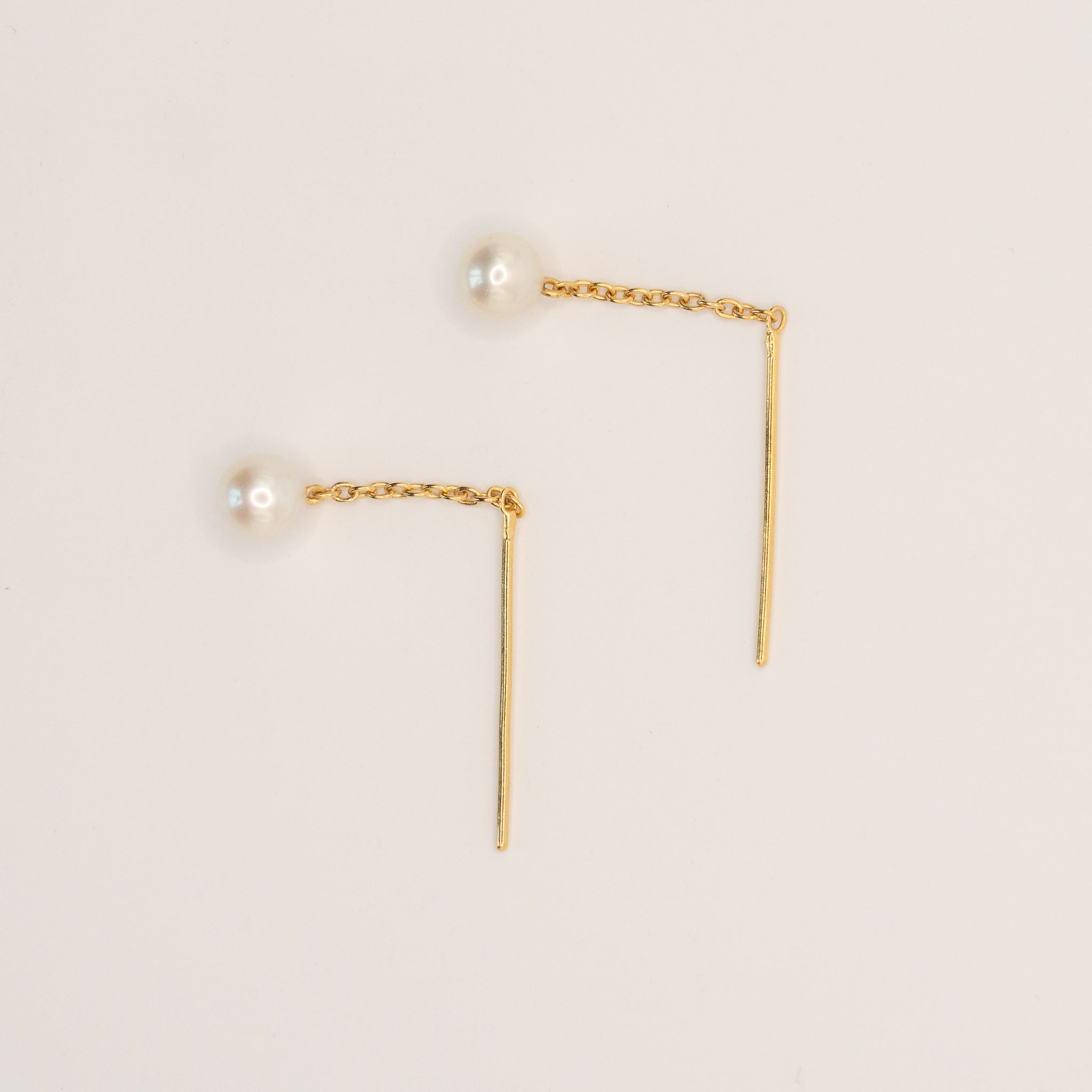 Pearl Drop Earring Gold