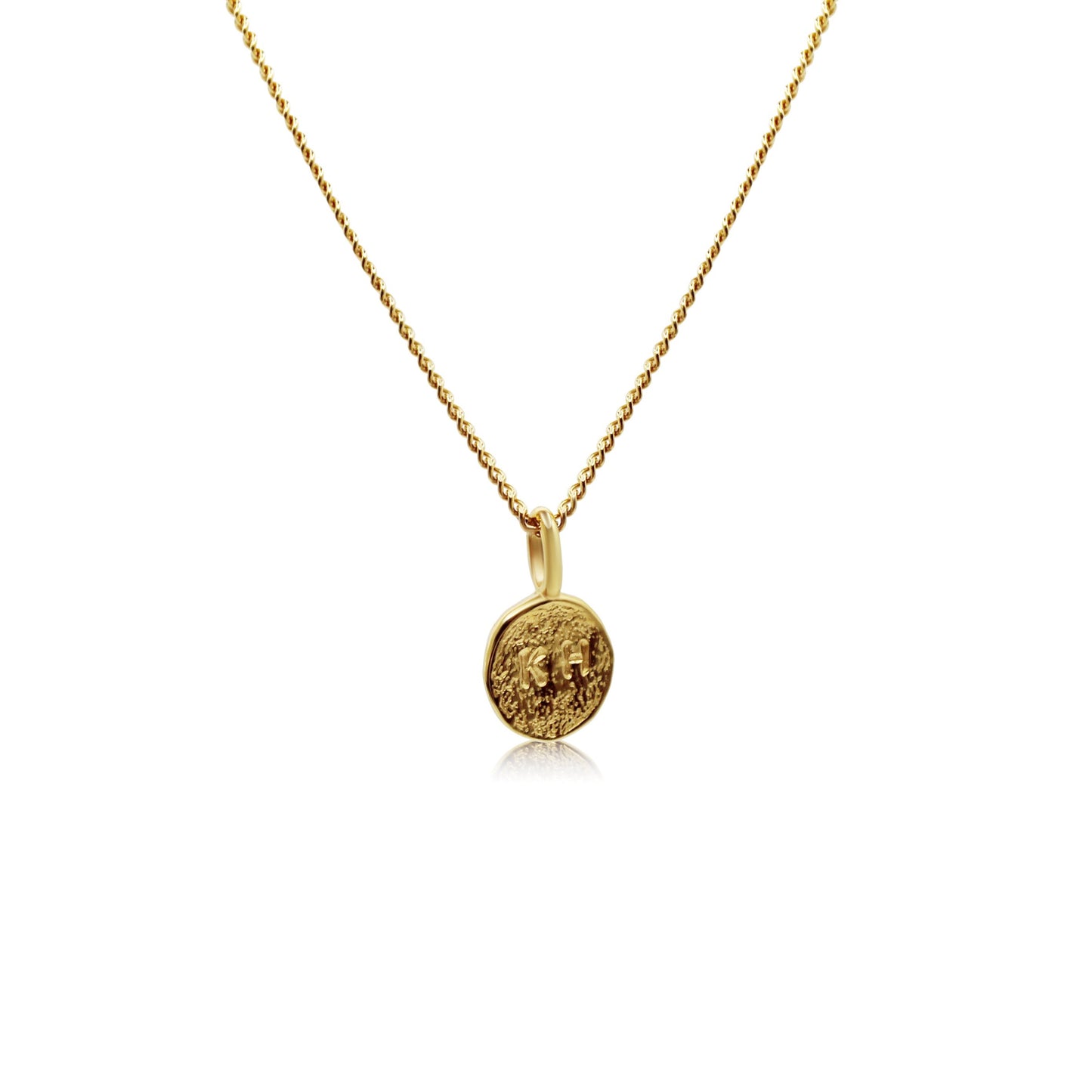 Form Initial Necklace Gold