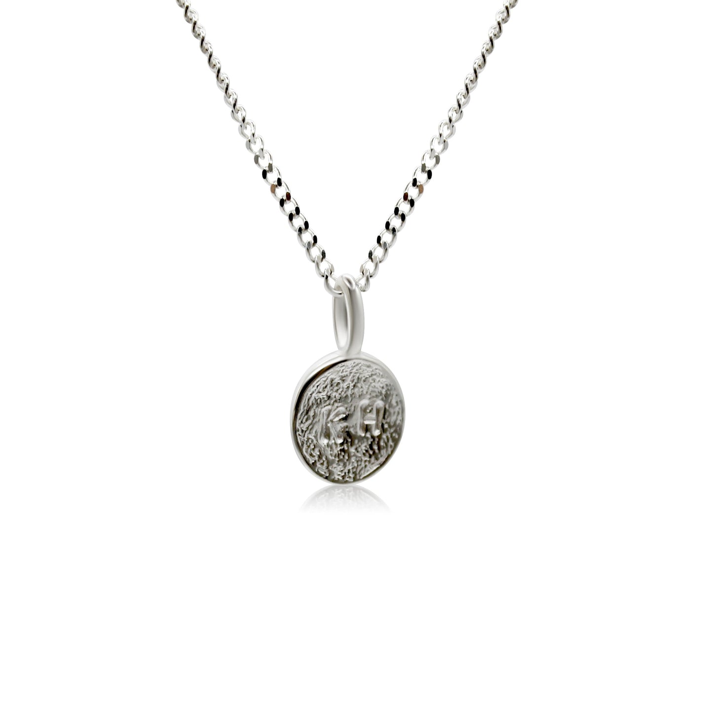 Form Initial Necklace Silver