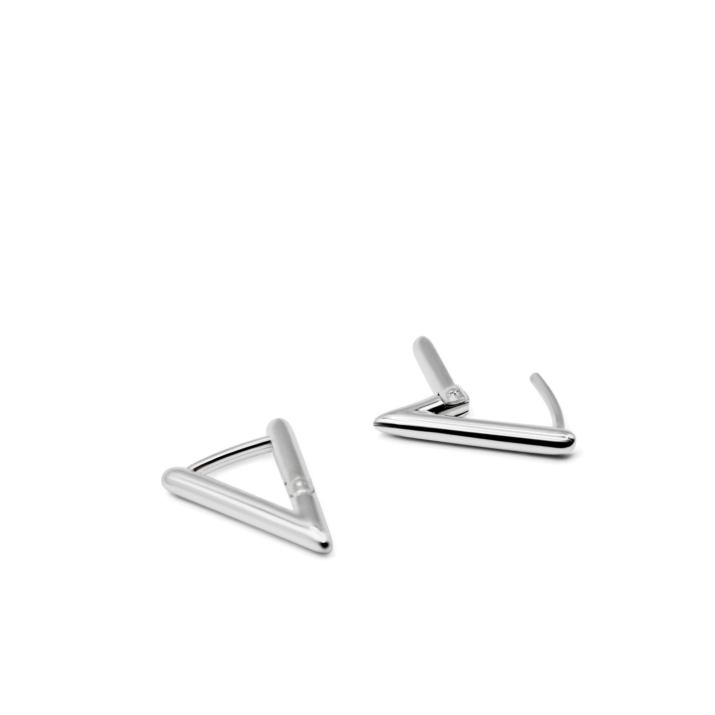 Wishbone Earrings Silver