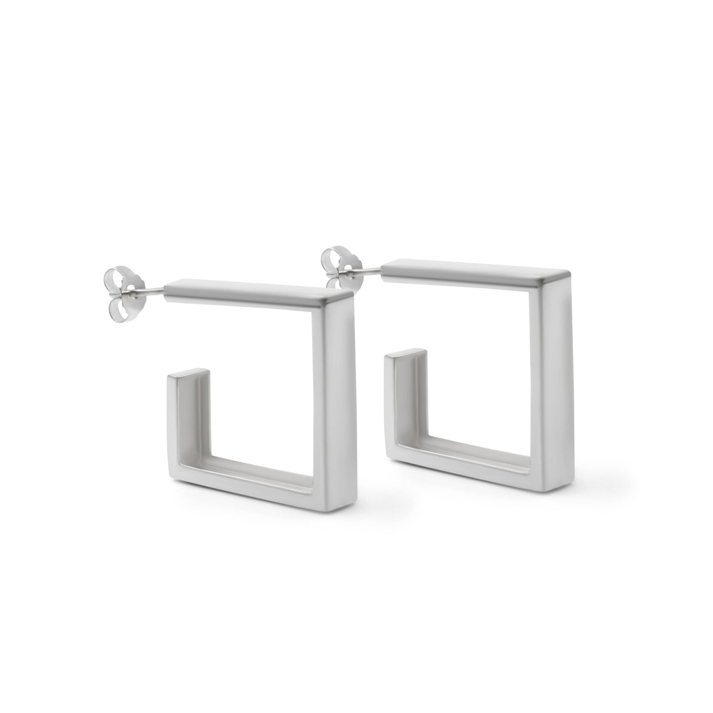 Box Earring Silver