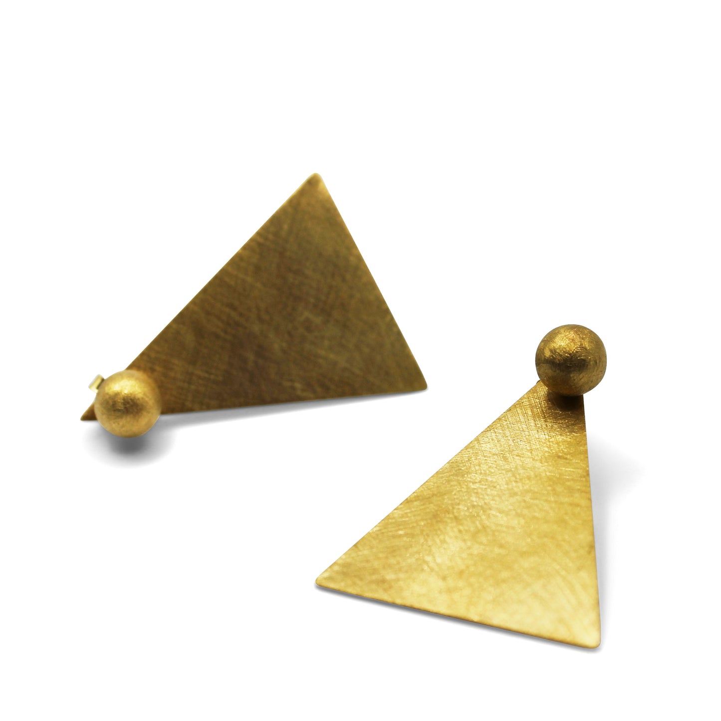 Triangle Stud Earring Gold