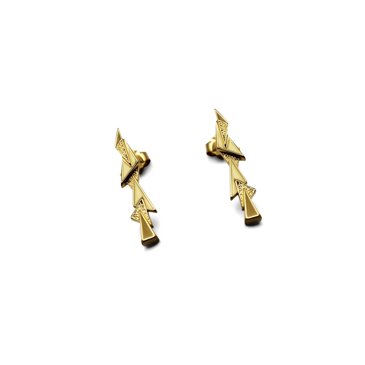 Shard Bar Earrings Gold