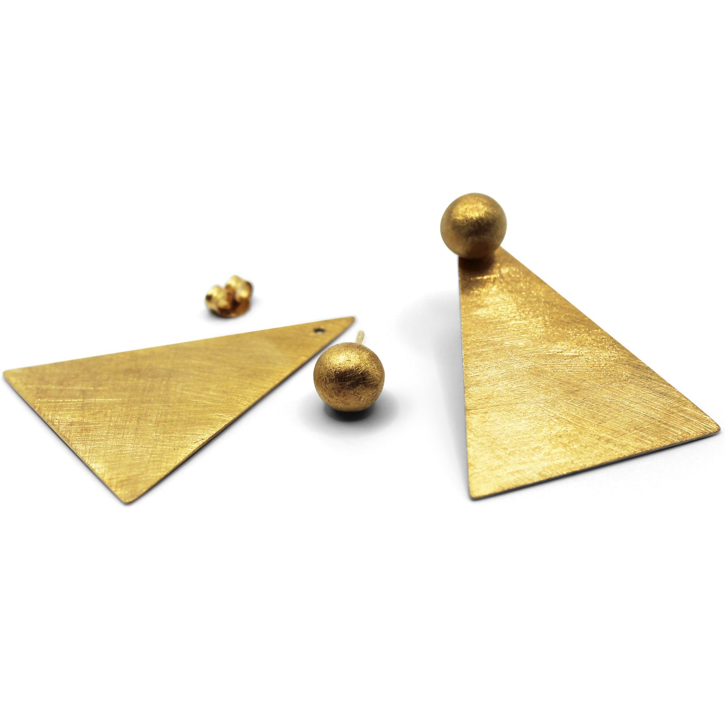 Triangle Stud Earring Gold