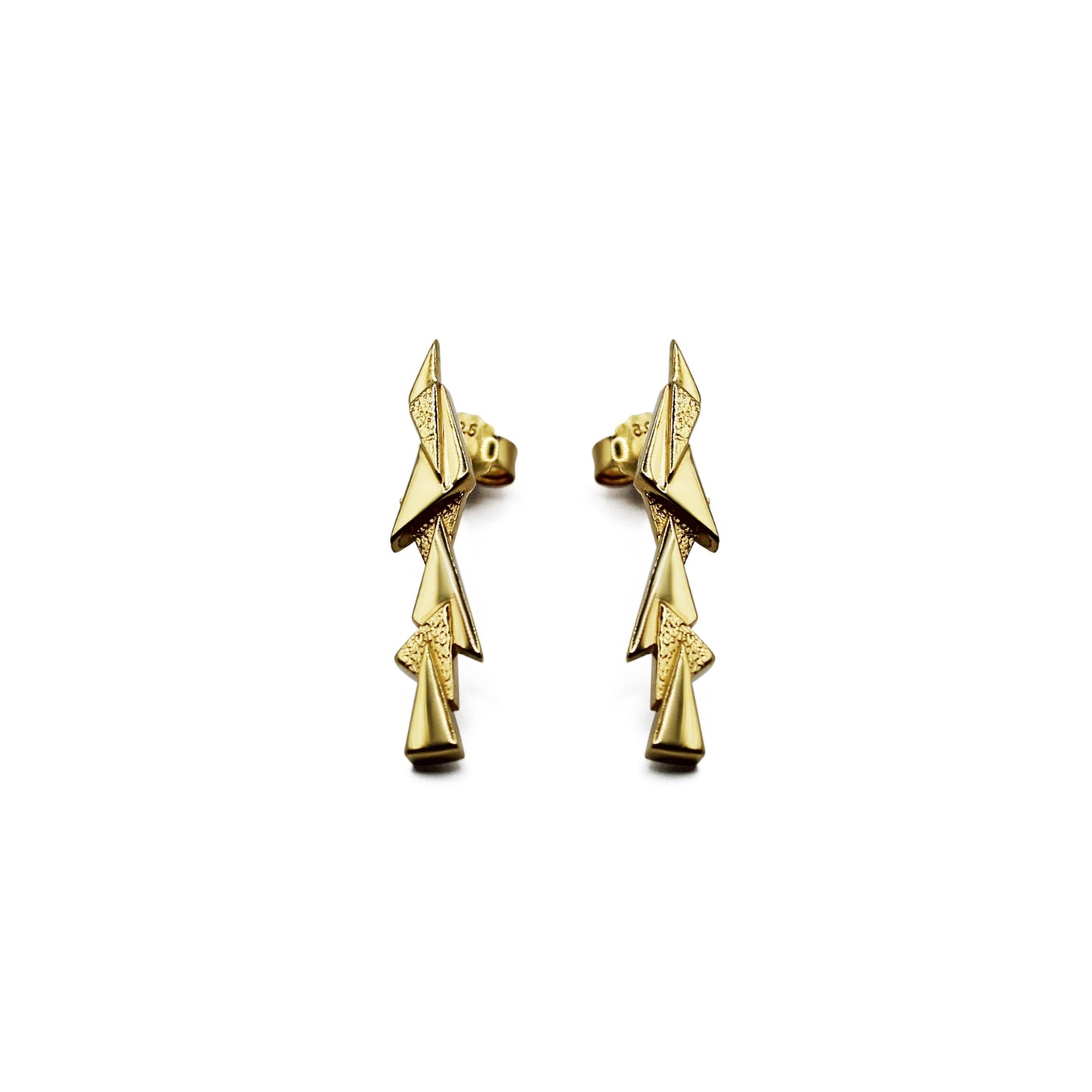 Shard Bar Earrings Gold