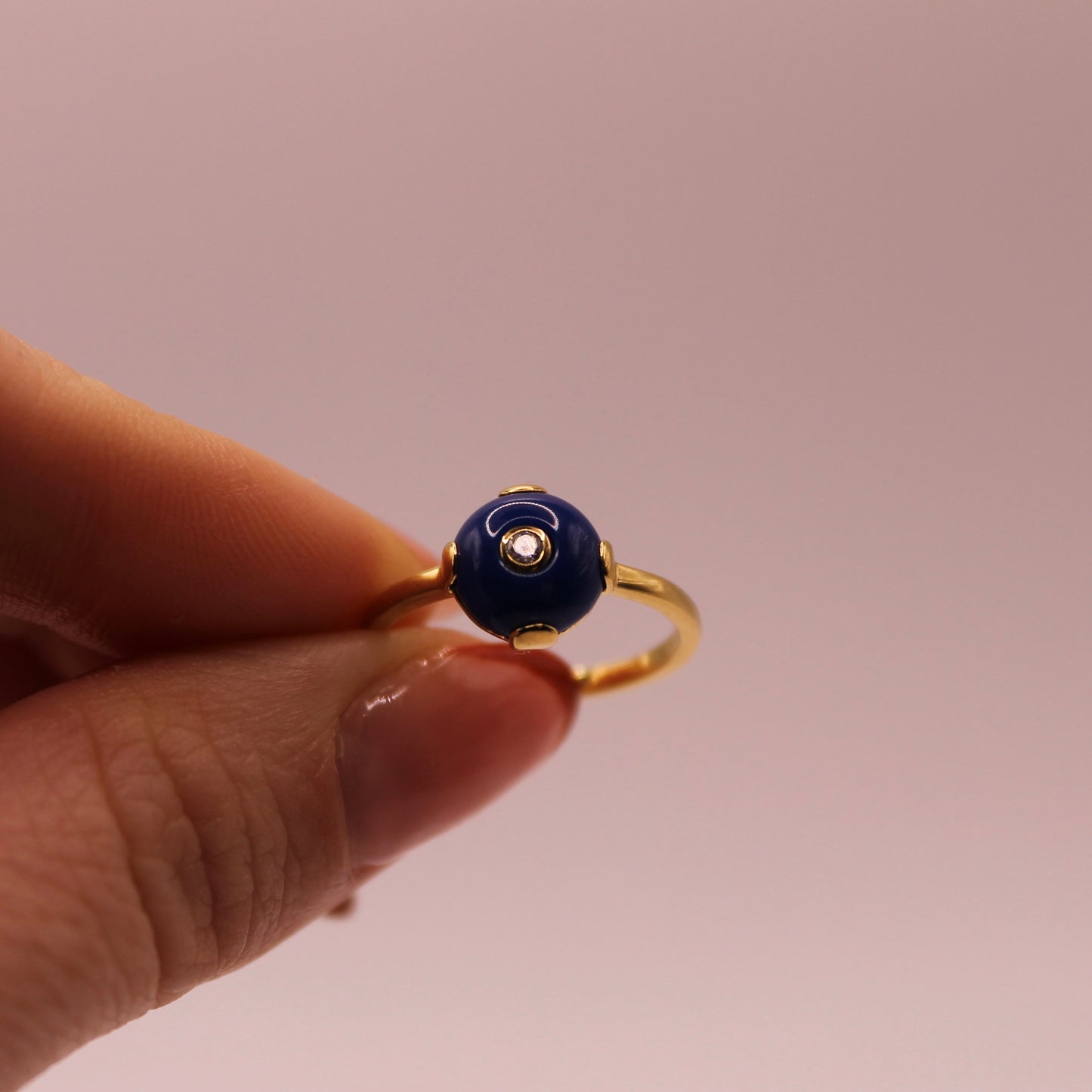 Mini Resin Ring Gold